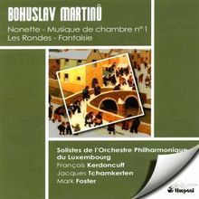 Bohuslav Martinu (1890-1959): Kammermusik Nr.1 für Klarinette,Streichtrio,Harfe,Klavier, CD