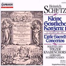 Heinrich Schütz (1585-1672): Kleine geistliche Konzerte Vol.1, CD