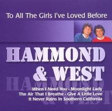 Hammond & West: To All The Girls I've Loved Before, CD