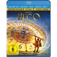 Hugo Cabret 3D (3D-Blu-ray + 2D Blu-ray +DVD + Digital Copy), 2 Blu-ray Discs