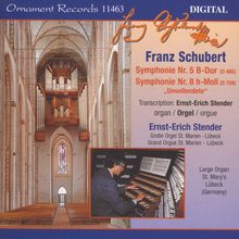 Franz Schubert (1797-1828): Symphonien Nr.5 & 8 für Orgel, CD