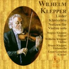 Wilhelm Klepper (geb. 1924): Klaviertrio, CD
