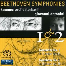 Ludwig van Beethoven (1770-1827): Symphonien Nr.1 & 2, SACD