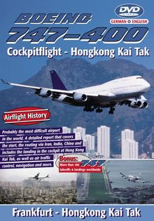 Fliegen: Boing 747-400 Cockpitflight Hongkong Kai Tak, DVD