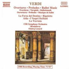 Giuseppe Verdi (1813-1901): Ouvertüren & Vorspiele, CD