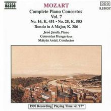 Wolfgang Amadeus Mozart (1756-1791): Klavierkonzerte Nr.16 & 25, CD