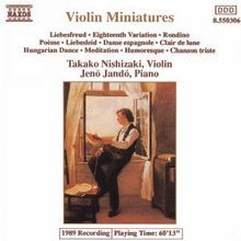 Takako Nishizaki - Miniaturen f.Violine, CD