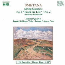 Bedrich Smetana (1824-1884): Streichquartette Nr.1 & 2, CD