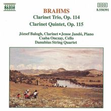Johannes Brahms (1833-1897): Klarinettenquintett op.115, CD