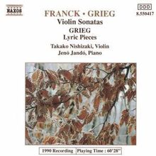 Edvard Grieg (1843-1907): Sonate f.Violine & Klavier Nr.3, CD