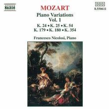 Wolfgang Amadeus Mozart (1756-1791): Variationen f.Klavier Vol.1, CD