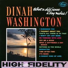 Dinah Washington  (1924-1963): What A Diff'rence...(SHM-CD), CD