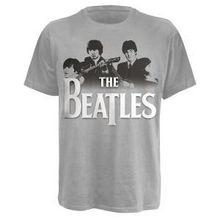 Beatles: Band Over Logo (Größe XL), T-Shirt