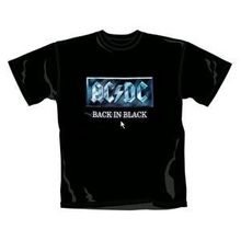 AC/DC: Blocked Back In Black (Größe L), T-Shirt