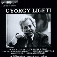 György Ligeti (1923-2006): Konzert für Flöte,Oboe & Orchester, CD