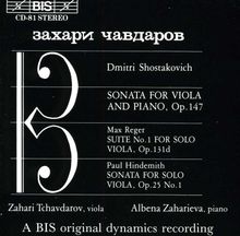 Dimitri Schostakowitsch (1906-1975): Sonate f.Viola & Klavier op.147, CD