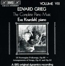 Edvard Grieg (1843-1907): Klavierwerke Vol.8, CD