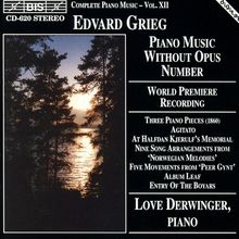Edvard Grieg (1843-1907): Klavierstücke, CD