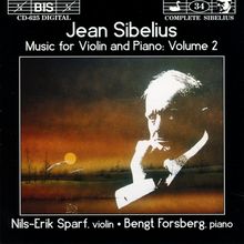 Jean Sibelius (1865-1957): Werke f.Violine & Klavier Vol.2, CD