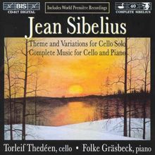 Jean Sibelius (1865-1957): Sämtliche Werke f.Cello & Klavier, CD
