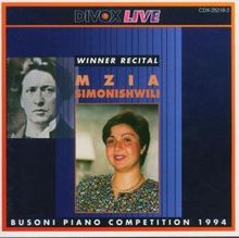 Miza Simonishwili - Busoni Competition 1994, CD