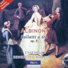 Tomaso Albinoni (1671-1751): Balletti A Tre op.3 Nr.1-12 für 2 Violinen,Cello & Cembalo, CD