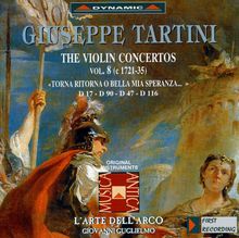 Giuseppe Tartini (1692-1770): Violinkonzerte Vol.8, CD
