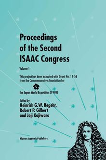 Proceedings of the Second ISAAC Congress, Buch