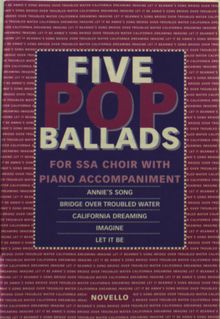 5 Pop Ballads Ssa/Pf, Noten