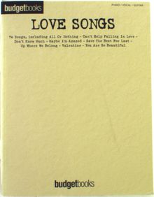 Budgetbooks Love Songs Pvg Book, Noten