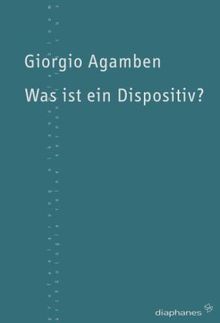 Giorgio Agamben: Was ist ein Dispositiv?, Buch