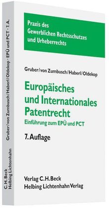 Europäisches und internationales Patentrecht, Buch