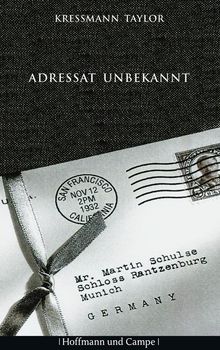 Kressmann Taylor: Adressat unbekannt, Buch