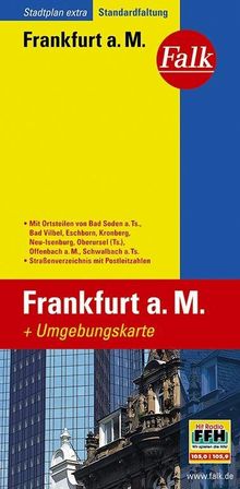 Falk Stadtplan Extra Frankfurt a. M. mit Umgebungskarte, Diverse