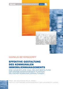 Markus Beyersdorff: Effektive Gestaltung des kommunalen Immobilienmanagements, Buch