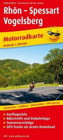 Motorradkarte Rhön - Spessart - Vogelsberg 1 : 200 000, Buch