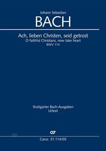 Kantate Nr.114 g-Moll, Klavierauszug, Buch