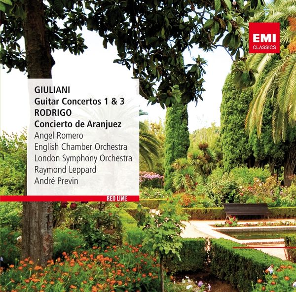 ANGEL ROMERO & ANDRE PREVIN - Giuliani Guitar Concertos No 1&3 Rodrigo Concierto De Aranjuez