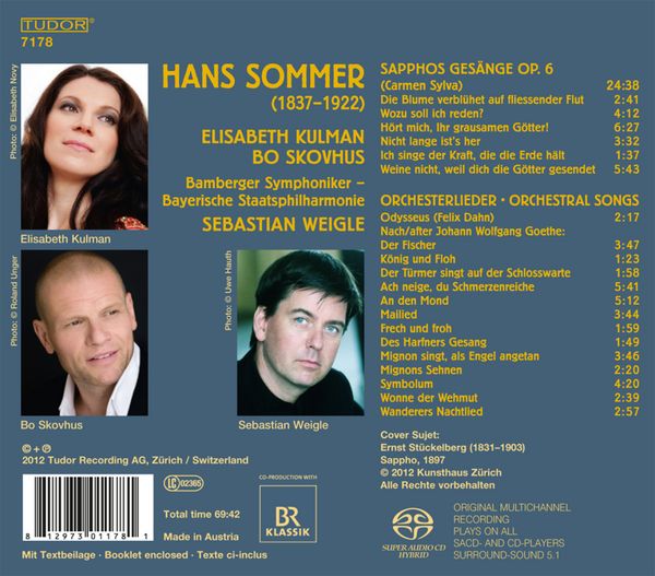 Hans Sommer (18371922) Sapphos Gesänge op.6 (SACD) jpc