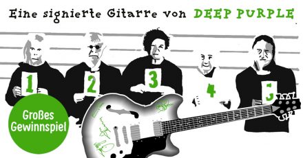 Gewinnspiel: Wir verlosen eine E-Gitarre, signiert von Deep Purple!!! – beendet