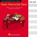 Hal Leonard Student Piano Library Music Manuscript Paper - Wide Staff: Wide Staff Hal Leonard Student Piano Library Music Manuscript Paper - Wide Staff: Wide Staff