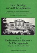 Kirchenraum - Konzert - Aufführungspraxis Kirchenraum - Konzert - Aufführungspraxis