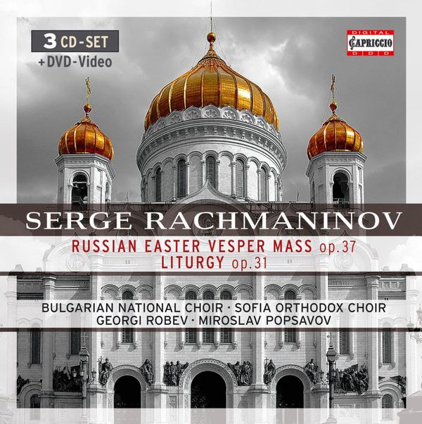 Sergej Rachmaninoff: Liturgie des Hl.Joh.Chrysos... (3 CDs und 1 DVD)