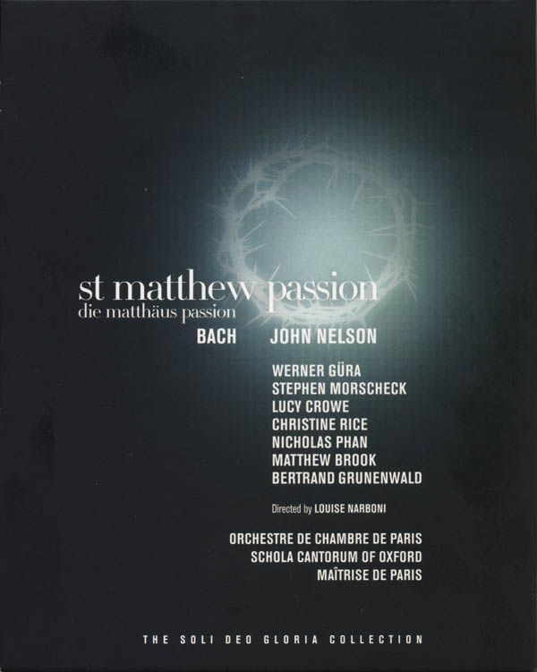 Johann Sebastian Bach: Matthäus-Passion BWV 244 (Blu-ray Disc)