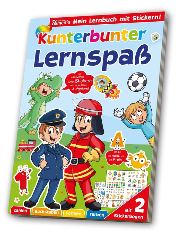 Sticker Übungsbuch Lernspaß Feuerwehr / Polizei (Buch)
