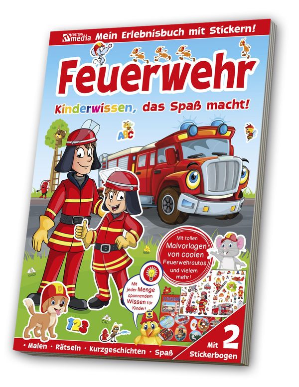 Stickerspaßbuch Welt der Feuerwehr (Buch)