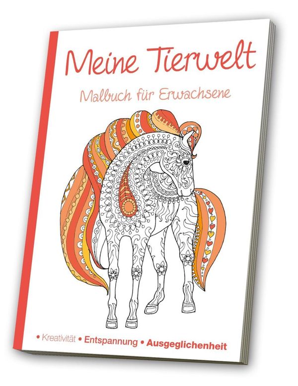 Malbuch für Erwachsene - Meine Tierwelt (Buch)