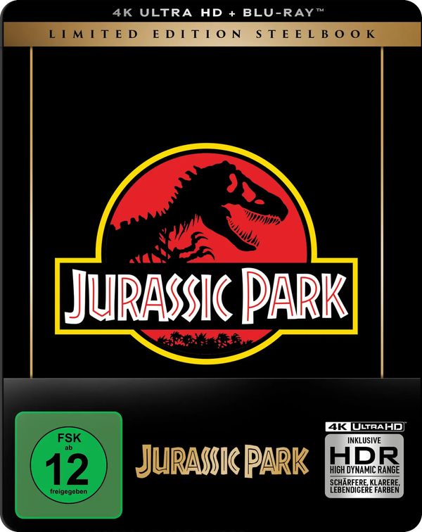 Jurassic Park (4K Ultra HD Blu-ray & Blu-ray im Steelbook) 4K