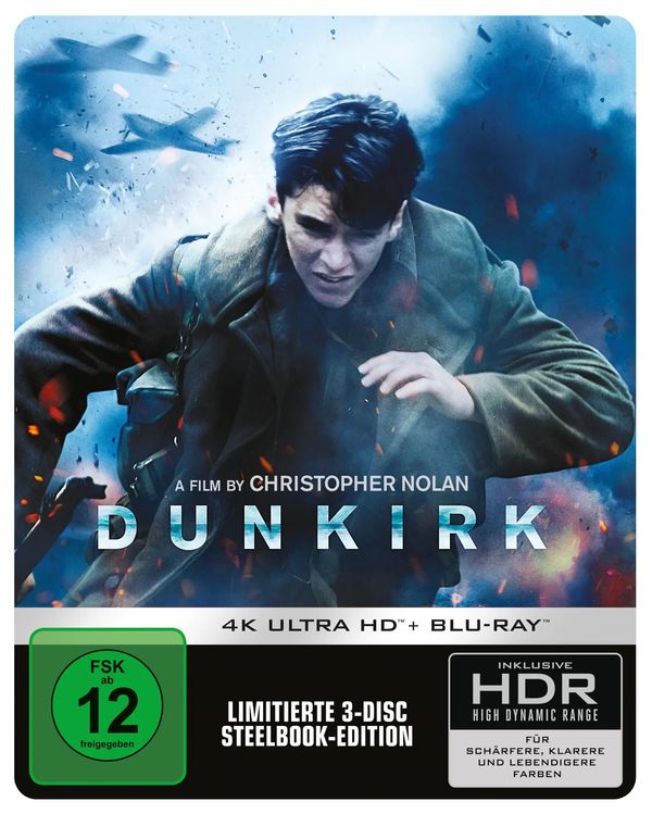 Dunkirk (2017) (4K Ultra HD Blu-ray & Blu-ray im Steelbook) 4K