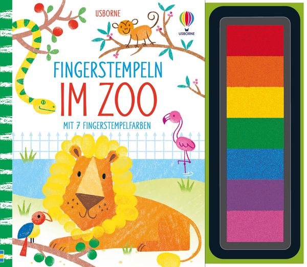 Fingerstempeln: Im Zoo - Fiona Watt (Buch)